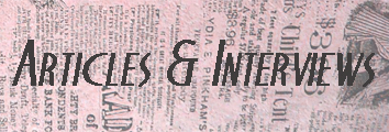 Articles & Interviews of Bill Sorice