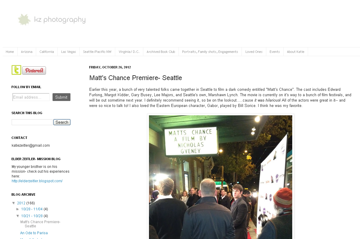 kz photography Seattle Premiere of Matt's Chance