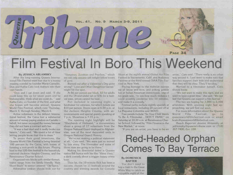 Queens Tribune article on Bill Sorice