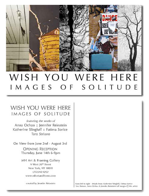 'Wish You Were Here' invite by Fatima Sorice